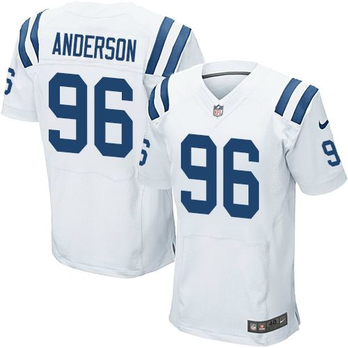 Nike Colts #96 Henry Anderson White Men's Stitched NFL Elite Jersey